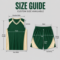 Uniforme de basket-ball personnalisé pour les jeunes, ensemble de maillot sans manches en mesh à col en V et short pour les tournois de basket-ball pour adolescents