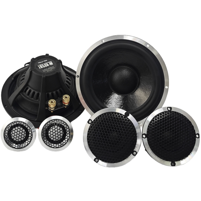 Professional Grade 92dB 6.5 Inch 3-Way Car Speaker System Iron Door Audio with Efficient Components