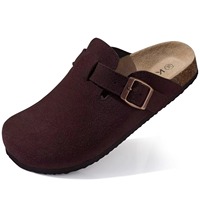 Dropshipping Shopify Fulfillment Agent 2025 Mode Cuir Semelle en liège Pantoufles Boucle Chaussures Patate Pour Femmes Extérieur