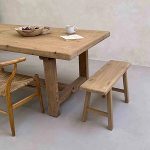 Banco de Madera Maciza de Primera Calidad para Interiores, Mueble de Asiento Moderno para Comedor, Sala de Estar, Entrada, Uso Doméstico, Estructura Resistente - Product Image 5