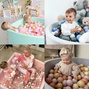 Wit Zwart Grijs Grote Droge Zwembad Set Andere Speelgoed Plastic Roze Oceaan Ballen Zwembad Vierkante Baby Grote Indoor Soft Kids schuim Bal Pit