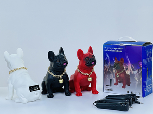 2023 nouveauté Cool chien forme plein corps <span class=keywords><strong>bouledogue</strong></span> CH-M15M basse BT TWS extérieur haut-parleur boîte Portable sans fil haut-parleur - Product Image 6