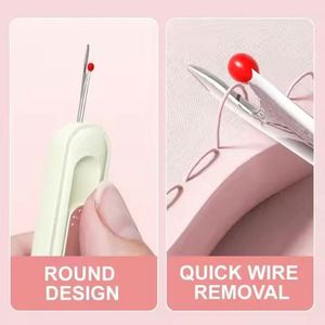 I-0479 Mini outil multifonctionnel pour enfiler les aiguilles, artisanat pour personnes âgées, couture, broderie à domicile, enfile-aiguille, défile-aiguille, tricot - Product Image 6