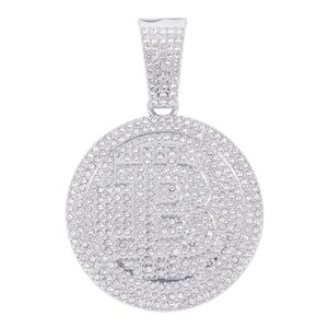 Collier pendentif en argent plaqué or Moissanite Hip Hop de luxe, très demandé, pour hommes, pour les boîtes de nuit, la mode streetwear et les soirées, vente en gros - Product Image 2
