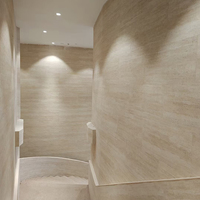 Panel Dinding Batu Fleksibel Veneer Porselen Lembut Tahan Air Tahan Api untuk Pelapis Dinding Interior Eksterior