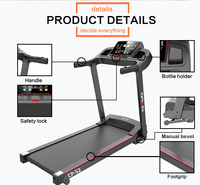 Machine de course multifonction Tapis de course pliable d'occasion domestique Tapis de course électrique motorisé Machine de marche