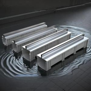Hot-selling stainless steel <b>linear</b> drainage ditch, U-shaped resin drainage channel, outdoor balcony and courtyard drainage - Product Image 1