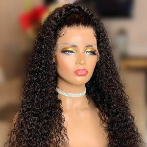 Parrucche Lunghe per Donne, Parrucca Frontale in Pizzo HD Senza Colla, Capelli Umani Brasiliani Pre-Pizzicati con Ricci <span class=keywords><strong>Jerry</strong></span> - Product Image 3