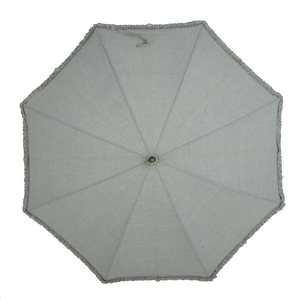 16 pouces TC Coton Mât Et <span class=keywords><strong>Baleines</strong></span> En Métal Dentelle <span class=keywords><strong>Parapluie</strong></span> Droit - Product Image 3