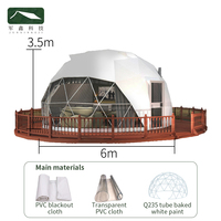 Tente Dôme Familiale en PVC de Luxe avec Logo Personnalisé pour Glamping, Usage en Complexe Hôtelier ou Hôtel, Tente Dôme Ciel Étoilé Coody