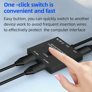 Commutateur KVM USB-C bidirectionnel 8K DOONJIEY 2x1/1x2, câble séparateur Type-C, vidéo 30Hz 4K 120Hz, PD 100W, transmission de données 10 Gbps - Product Image 2