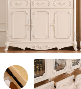 Librería <span class=keywords><strong>de</strong></span> Estilo Retro Europeo, Mueble Combinable <span class=keywords><strong>con</strong></span> <span class=keywords><strong>Puertas</strong></span> <span class=keywords><strong>de</strong></span> Vidrio, Dos/Tres <span class=keywords><strong>Puertas</strong></span>, Ahorro <span class=keywords><strong>de</strong></span> Espacio, Gran Capacidad, Muebles <span class=keywords><strong>de</strong></span> Dormitorio - Product Image 5