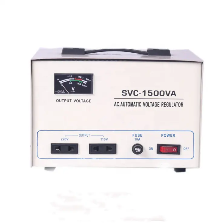 220v SVC 1000W 2000W 5000W 1KVA 2KVA 5KVA motor Servo regulator daya AC Stabilizer tegangan otomatis