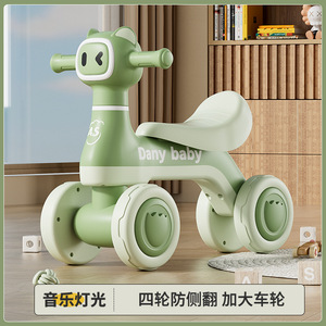 Nouveau modèle 2024 – Vélo d'équilibre pour bébé garçon et fille, avec motif <span class=keywords><strong>de</strong></span> dessin animé, cadeau d'anniversaire, trotteur pour bébés <span class=keywords><strong>de</strong></span> 1 à 3 ans, <span class=keywords><strong>draisienne</strong></span> à glisser - Product Image 2