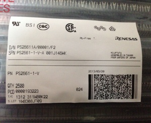 Mới ban đầu PS2561-1-V-A Transistor đầu ra optocouplers 5kv 5000Vrms 1 kênh dip4 mạch tích hợp PS2561-1 - Product Image 2