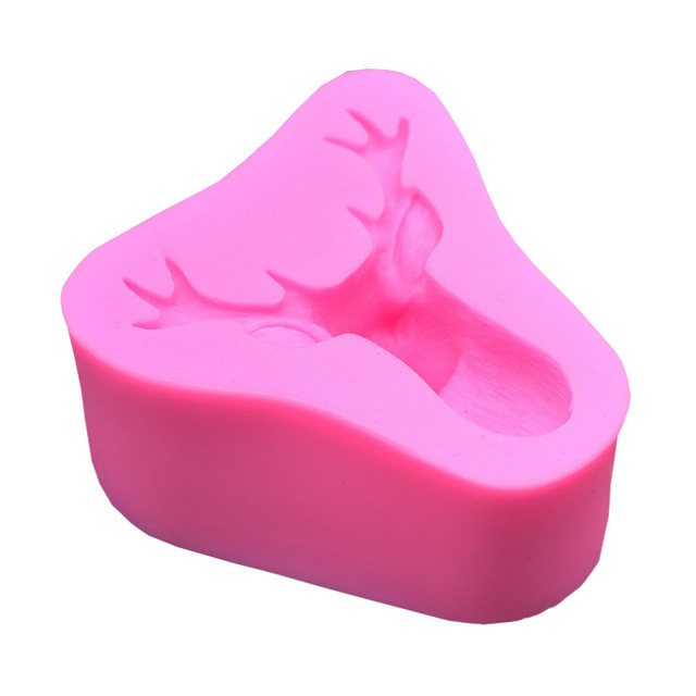 3D Sika Deer Silicone Mold - For Soap, Candles, Chocolate, Fondant, 7x3.5x4.1cm, Baking & Craft Tool - View #12
