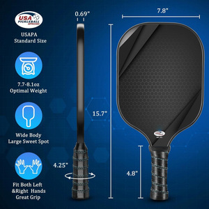 GQK Juego de Palas de Pickleball Portátiles, Ligeras y Duraderas con Bolsa de Malla, 2 Pelotas, Agarre Antideslizante y Núcleo de Álamo en Forma de Panal - Product Image 2
