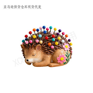 Cojín de Almohadillas con Forma de <span class=keywords><strong>Erizo</strong></span> Colorido, Escultura Personalizada, Ideal para Decoración de Cuartos de Costura, Exhibiciones de Mesa y Adornos Artesanales - Product Image 3