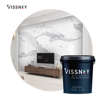 Revestimiento de Pared Vissney, Estuco, Yeso Veneciano, Pintura con Textura de Mármol