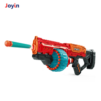 Gros pistolet à fléchettes électrique mitrailleuse entièrement automatique tir rapide 20 fléchettes à tambour rotatif alimenté par batterie jouet motorisé Blaster