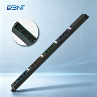 PDU industriel triphasé 125A haute puissance, 12 prises PA45 avec 4 disjoncteurs magnétiques hydrauliques 3P 40A