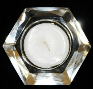 En Cristal Taillé à la <span class=keywords><strong>main</strong></span> En Verre Thé Lumière <span class=keywords><strong>Bougeoir</strong></span> MH-1709 - Product Image 2