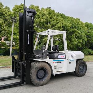 10トンTCMディーゼルフォークリフト、安定した構造、強力な揚力で重工業向け、10トンディーゼルフォークリフト中古TCMブランド - Product Image 5