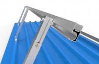 Structure de montage solaire réglable pour toit plat et toit métallique