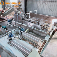 Machine de transformation de l'amidon de manioc à rendement de 2 tonnes/h, machine de production de tapioca