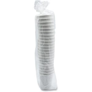 Boardwalk 10 Oz. <b>Double</b>-Walled Ripple <b>Wall</b> Disposable Paper <b>Cups</b> White Hot <b>Cups</b> for <b>Coffee</b> & Sushi 25/Pack - Product Image 1