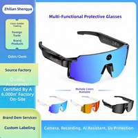 Lunettes anti-vent, anti-sable et anti-UV avec caméra de traduction IA, contrôle tactile et interaction vocale pour les voyages en extérieur M14