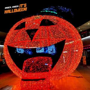 Lumière LED lumineuse en forme de citrouille pour décorations d'Halloween et de Noël effrayantes, étanche, pour affichages festifs intérieurs et extérieurs - Product Image 1