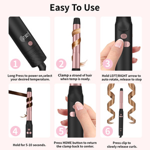 เครื่องม้วนผมอัตโนมัติมีหลายขนาดจอแอลซีดีมหัศจรรย์ - Product Image 5