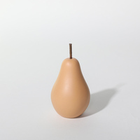 Statue de poire en céramique colorée, figurine de fruit mate, décoration de la maison, ornements de bureau, artisanat, décoration de table à manger