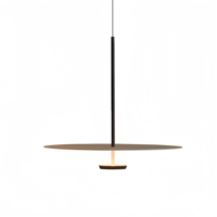 Lustre LED design AB Personality Minimalist Flying Saucer en fer, réglable en hauteur, intensité variable, pour bureau et bar