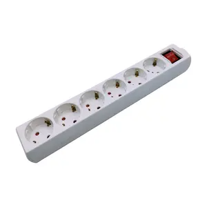 HAOYONG European Standard Multi Plug Power Extension with Switch Factory Supply High Quality Extension Lead