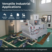 Equipo de Dosificación de Polímeros de Tres Cámaras, Sistema de Alimentación y Mezcla de Floculantes Totalmente Automático para Proyectos de Deshidratación de Lodos con Prensa de Filtro