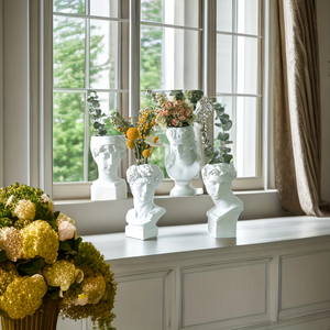 Buste de sculpture grecque classique en résine, statue de tête humaine, pot de fleurs, décoration artistique moderne pour la maison et le bureau - Product Image 5