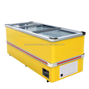 Congélateur de <span class=keywords><strong>réfrigérateur</strong></span> d'île de porte en verre commerciale fabriqué en Chine - Product Image 5