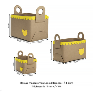 Decorative Felt Storage <strong>Kit</strong> - Stylish Design for Living Room &amp; Bedroom Organization - Product Image 2