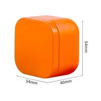 Maßgefertigte 54*H40mm 2oz Mini Kleine Quadratische Leere Blechdosen für Kerzen Metallbehälter