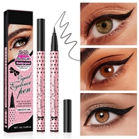 Stylo Eyeliner Liquide Noir Soyeux, Imperméable, Anti-bavures, Longue Tenue, Maquillage des Yeux, Logo Personnalisé, Marque Privée, OEM