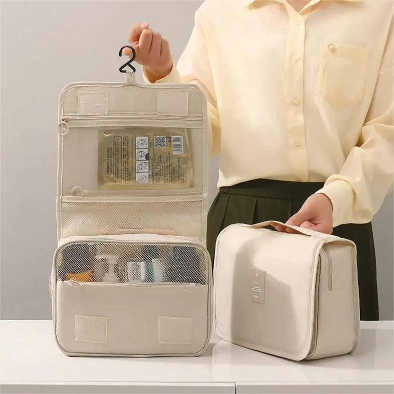 حقيبة أدوات التجميل للسفر الأعلى مبيعًا حقيبة ذات سعة كبيرة محمولة لأدوات التجميل متعددة الاستخدامات مضادة للماء