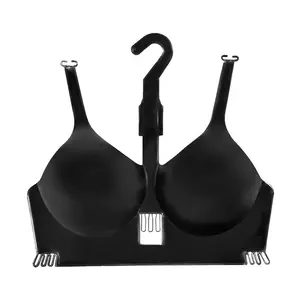 Gancio del reggiseno Nero Della Biancheria Intima di Plastica di Visualizzazione Gancio Reggiseno Antivento Appendiabiti