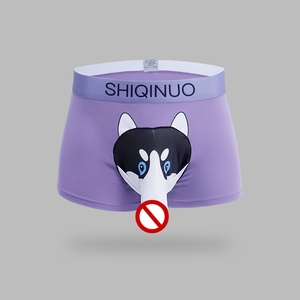 Calzoncillos bóxer para hombre y adolescente, diseño <span class=keywords><strong>de</strong></span> bala, con estampado <span class=keywords><strong>de</strong></span> cachorro tridimensional, ropa interior modal transfronteriza al por mayor - Product Image 6