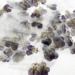 Resina epossidica reale pressato a secco <span class=keywords><strong>viola</strong></span> <span class=keywords><strong>del</strong></span> <span class=keywords><strong>pensiero</strong></span> <span class=keywords><strong>viola</strong></span> di fascini <span class=keywords><strong>del</strong></span> fiore <span class=keywords><strong>orecchini</strong></span> - Product Image 6