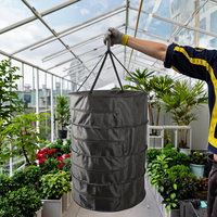Séchoir à herbes à 4 étages de 60 cm de diamètre avec ventilateur et filtre à charbon, séchoir à fleurs, graines et feuilles