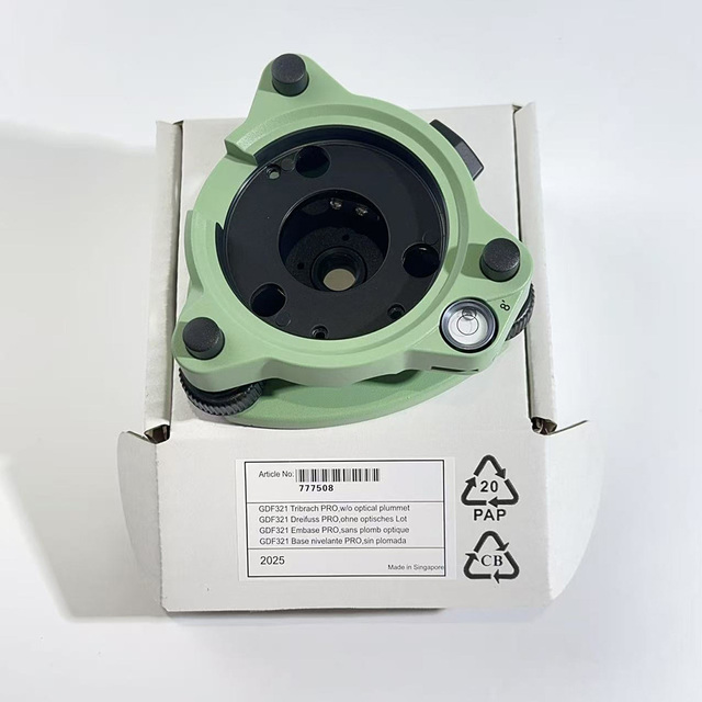 The Definitive Leica Green Tribrach: A-GDF321 Original Quality for Geosystems, Optimized for Total Station Stability