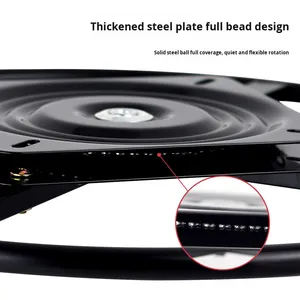 أثاث القرص الدوار في جميع أنحاء العالم قاعدة دوارة معدنية حديثة أريكة دوارة قاعدة دوارة بقاعدة ترفيهية دوارة لغرفة المعيشة - Product Image 4