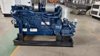 Moteur diesel marin à châssis ouvert Weichai WP6 WP10 WP12 WP13, boîte de vitesses embarquée pour bateau, 100-240 CV, 50 Hz, ATS